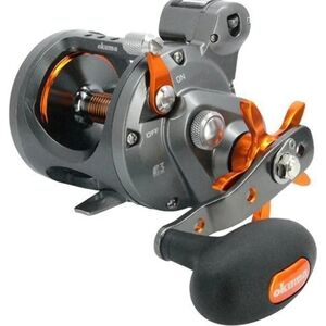 Gray and Orange Fishing Reel